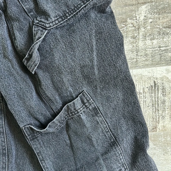 H&M black utility/cargo denim pant size 6 - Picture 3 of 4